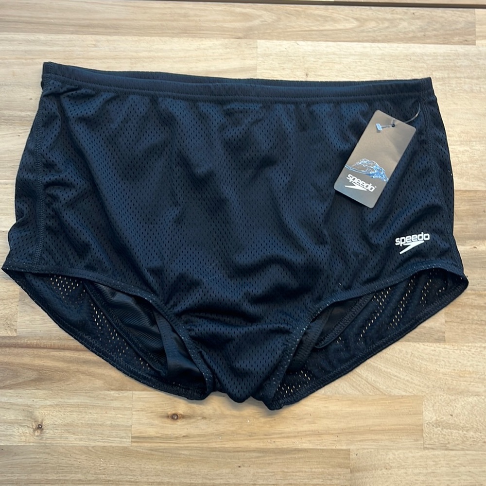 SPEEDO NWT Poly Mesh Training Suit/Drag Suit Size 34